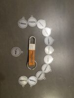 Keychain with Sobriety Tokens